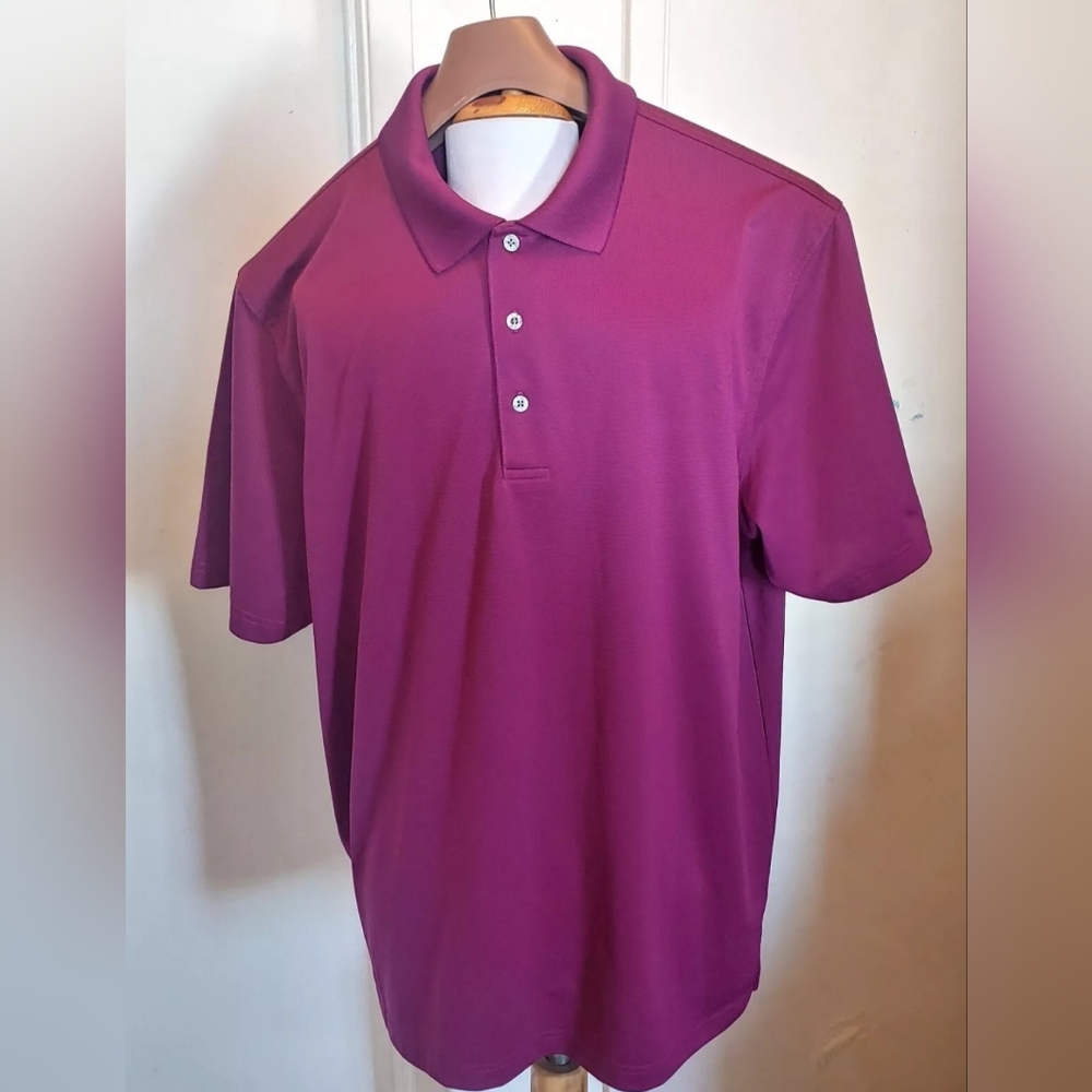 Pga Men's  Tour  Polo T Shirt maroon, Size XL